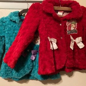 Plush Soft Jacket Green Ariel Disney Red Strawberry Shortcake Bow Crystal